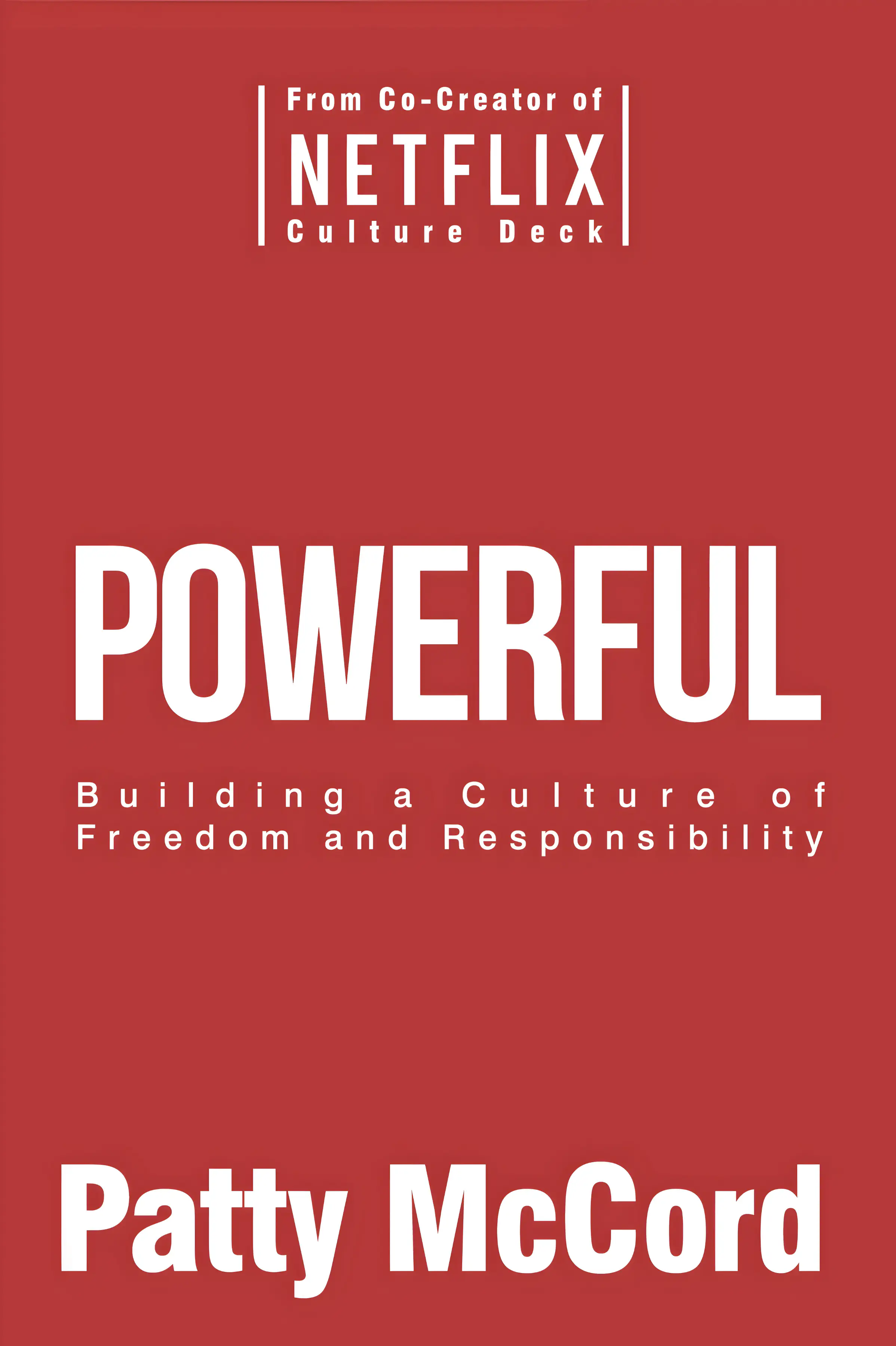 The cover of the book Powerful by Patty McCord
